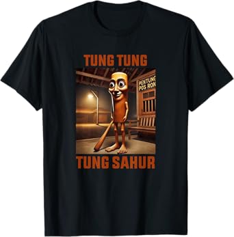 Tung Tung Tung Sahur Italian Brainrot Meme T-Shirt