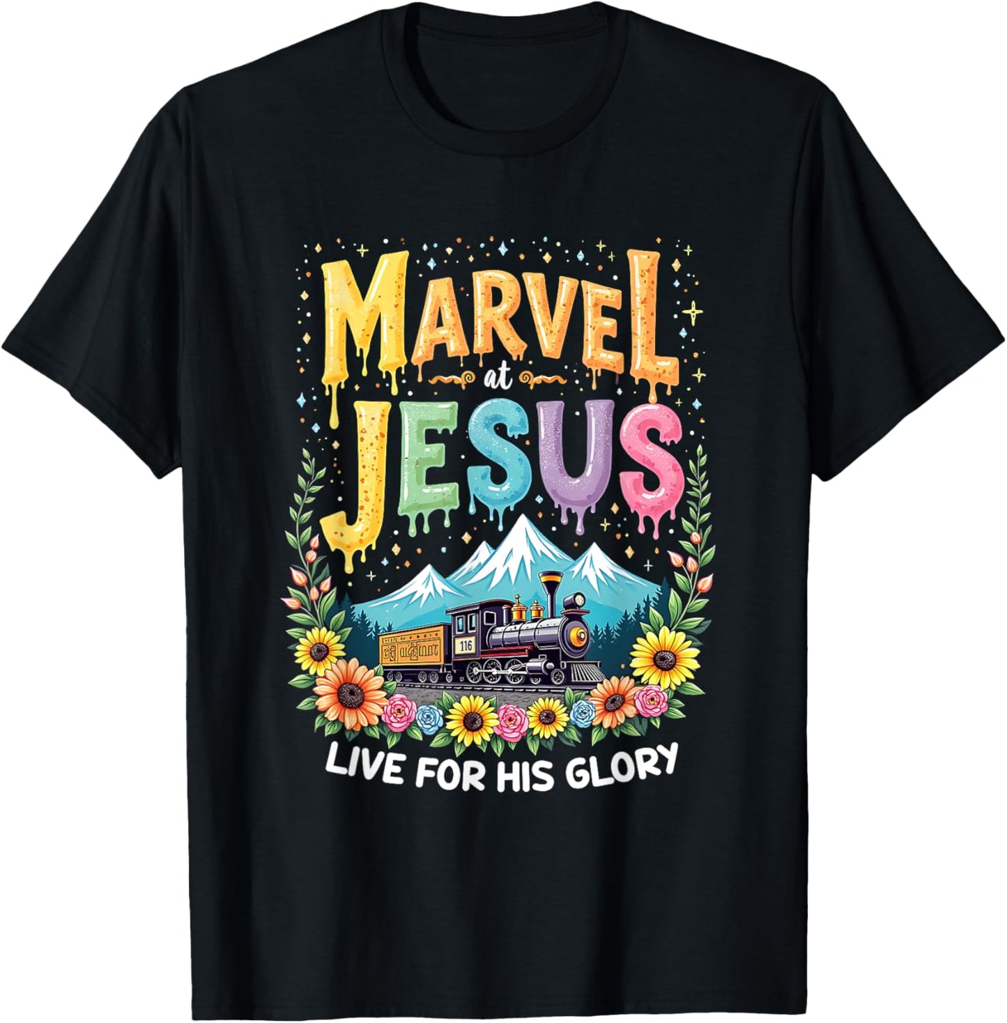 His Glory Junction Train True North Christian Camp VBS 2025 T-Shirt