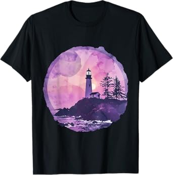 Light House Seaside House Sailing Boating Sea Lighthouse T-Shirt