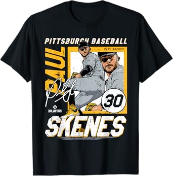 Paul Skenes | Pittsburgh MLB Baseball Players| MLBPSK204M T-Shirt