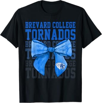 Brevard Tornados College Bow Vintage Athletics Girls Women T-Shirt