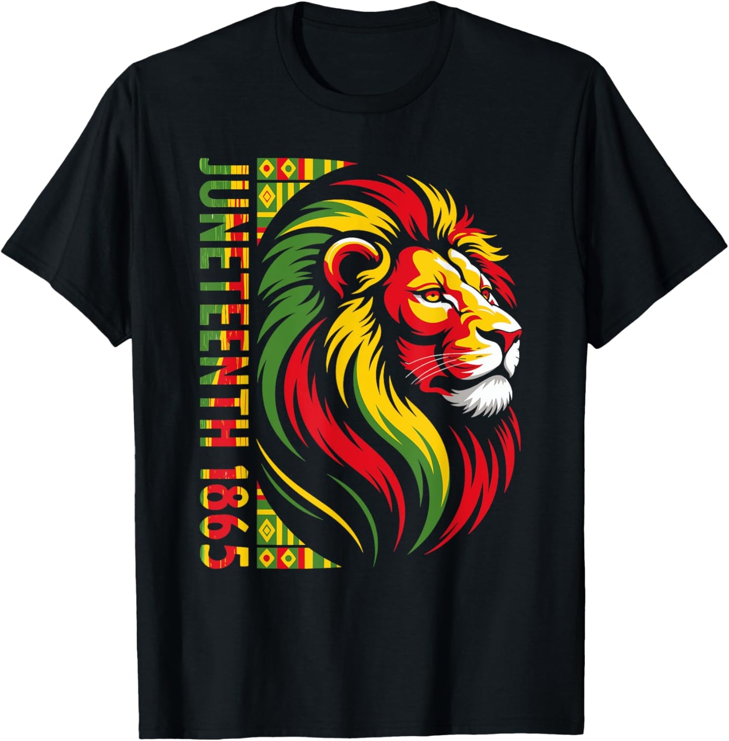 Juneteenth Lion Black African June 19th Juneteenth Lion T-Shirt