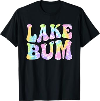 Lake Bum Summer Fishing Boating Sailing Boat Women Girl Kids T-Shirt