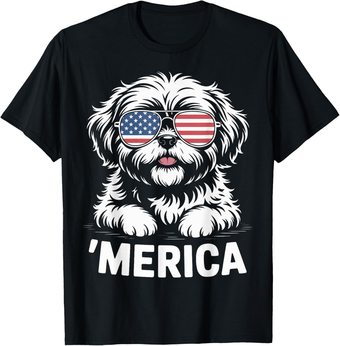 Shih Tzu 4th Of July ‘merica Patriotic T-shirt