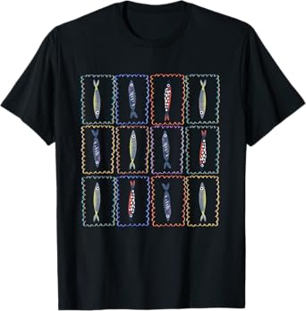 Sardines Tin Fish Tomato Girl Summer Coastal Tinned Fish T-Shirt