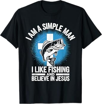 Fishing Jesus Christ Religion Christian Fisher Christianity T-Shirt