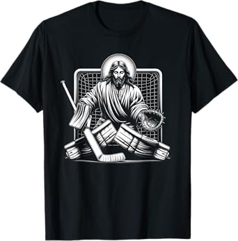 Jesus Saves Hockey Goalie Christian T-Shirt