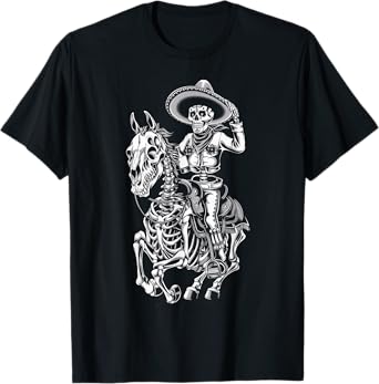 Mexico Vintage Skeleton Tequila Dia De Los Muertos Mexican T-Shirt