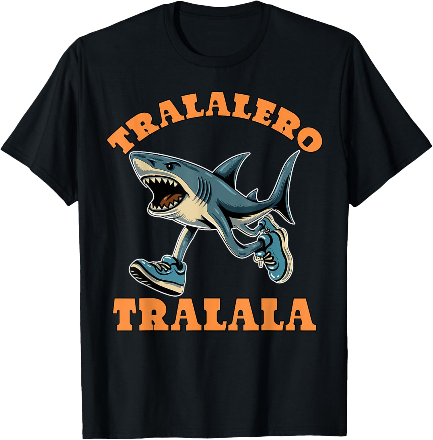Funny Shark Tralalero Tralala Trendy Italian Brainrot Meme T-Shirt