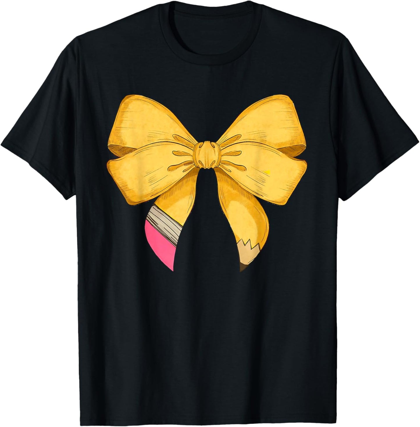 Coquette Bow Teacher Student Back To School Happy First Day T-shirt by TeeBrew