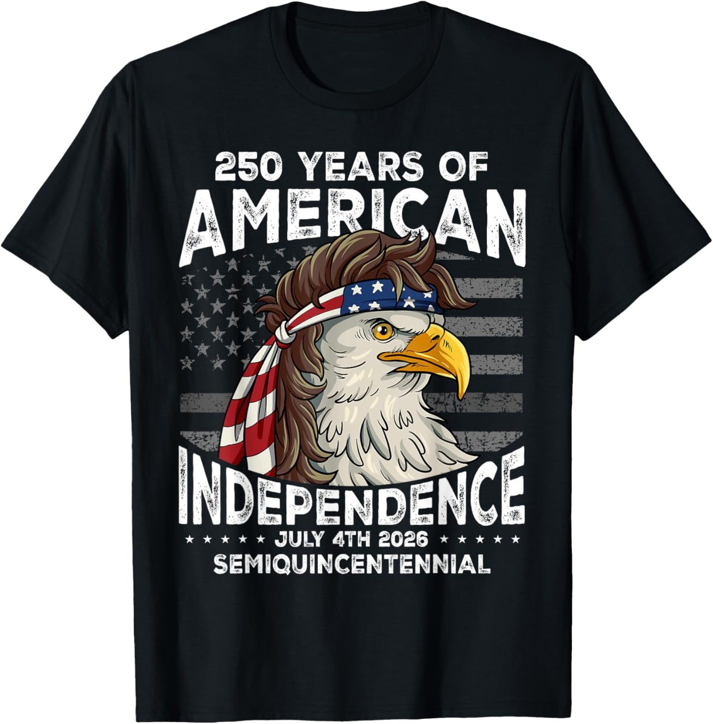 USA 250th Anniversary American Flag Us 4th Of July T-Shirt