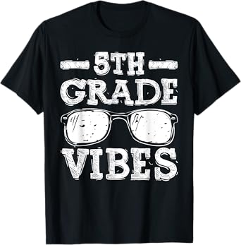 Back to School 5th Grade Vibes, First Day Teacher Children T-Shirt