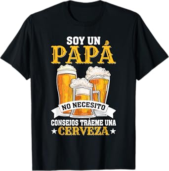 Camiseta Para Bebedores De Cerveza Divertida Para Papรก T-Shirt