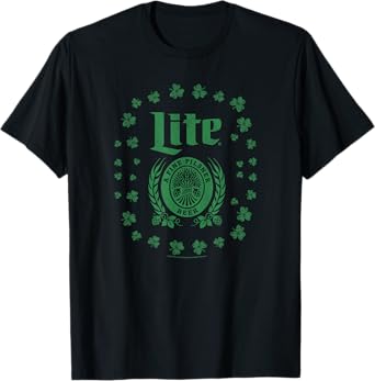Miller Lite St. Patrick's Day A Fine Pilsner Beer Distressed T-Shirt