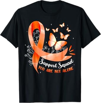 Support Squad You Are Not Alone Leukemia Awarenes Men Women T-Shirt
