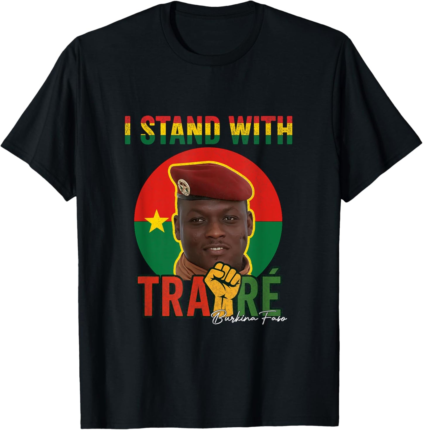 I Stand With Burkina Faso - Ibrahim Traoré / Thomas Sankara T-Shirt