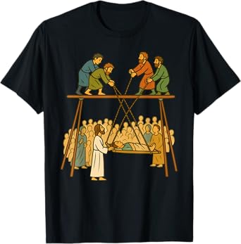 Faith of Four Jesus Heals the Paralyzed Man Christian Story T-Shirt