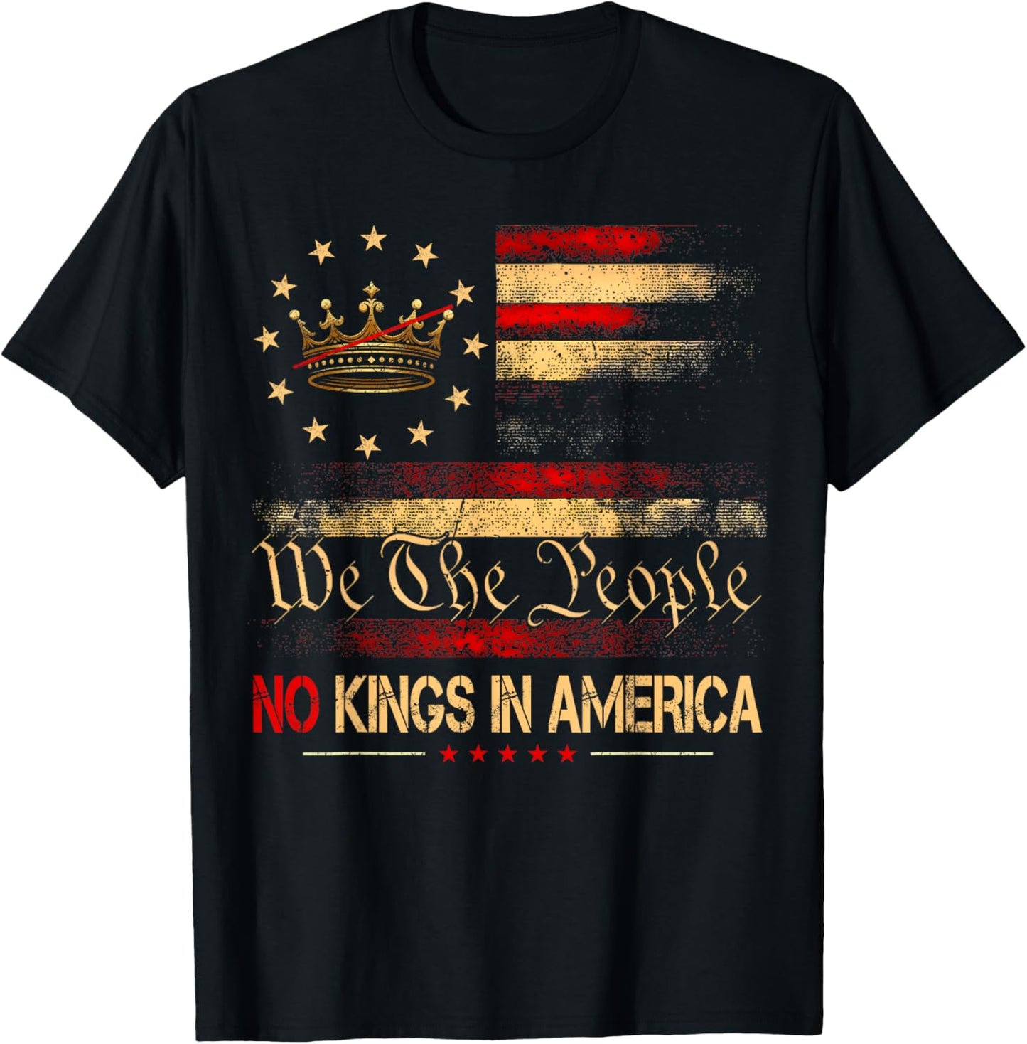 No Kings In America, Democracy, We The People T-Shirt