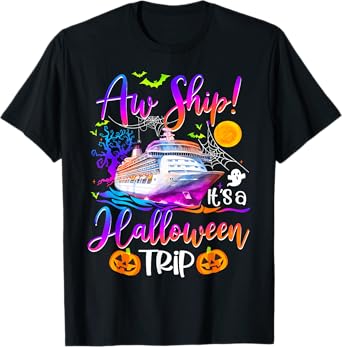 Family Halloween Cruise 2024 Pumpkin Boo Trip Matching T-Shirt