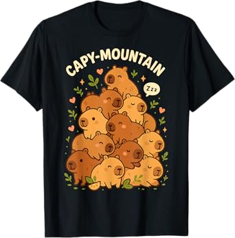 Cozy Capy-Mountain Cute Capybara Lovers Shirt T-Shirt