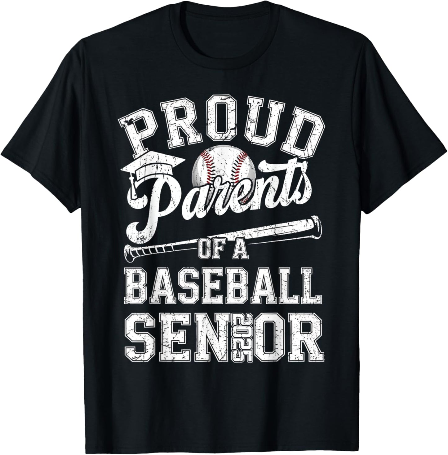 Proud Parents Of A 2025 Senior Baseball Graduation Boys Girl T-Shirt