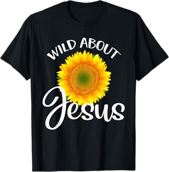Wild About Jesus Shirt Sunflower VBS Sunday School Teacher T-Shirt for Men Women