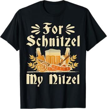 for Schnitzel My Nitzel Funny Beer and Pretzel Oktoberfest T-Shirt