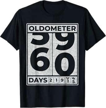 Oldometer 60 Funny 60th Birthday Gift 60 Year Old T-Shirt