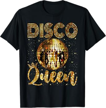 Disco Queen - 70's Disco Themed Vintage Seventies Costume T-Shirt