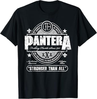 Pantera Official Stronger Than All Beer Mat T-Shirt