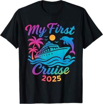 My First Cruise 2025 Family Vacation Trip Ship Matching T-Shirt
