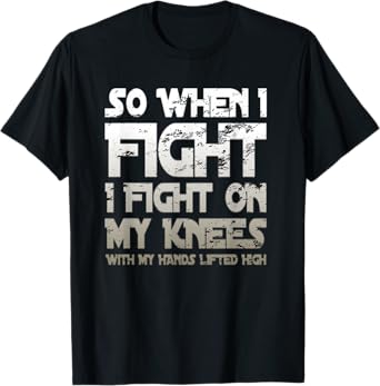 Battle Belongs To The Lord Christian Inspirational Faith T-Shirt