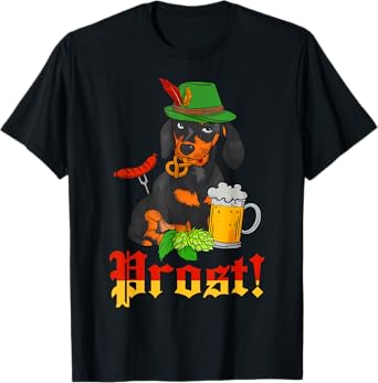 Prost Oktoberfest Funny Bavarian Beer Festival Men Women T-Shirt