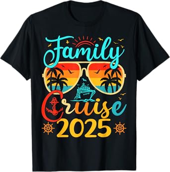 Family Cruise 2025 Summer Family Vacation Matching Cruise T-Shirt
