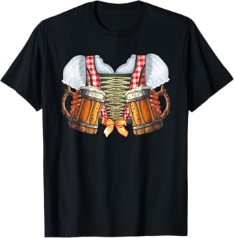 Ladies Beer Maid Wench Costume Oktoberfest German Festival T-Shirt