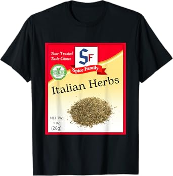 Italian Herbs Condiment Costume Holiday Spice Group Costumes T-Shirt