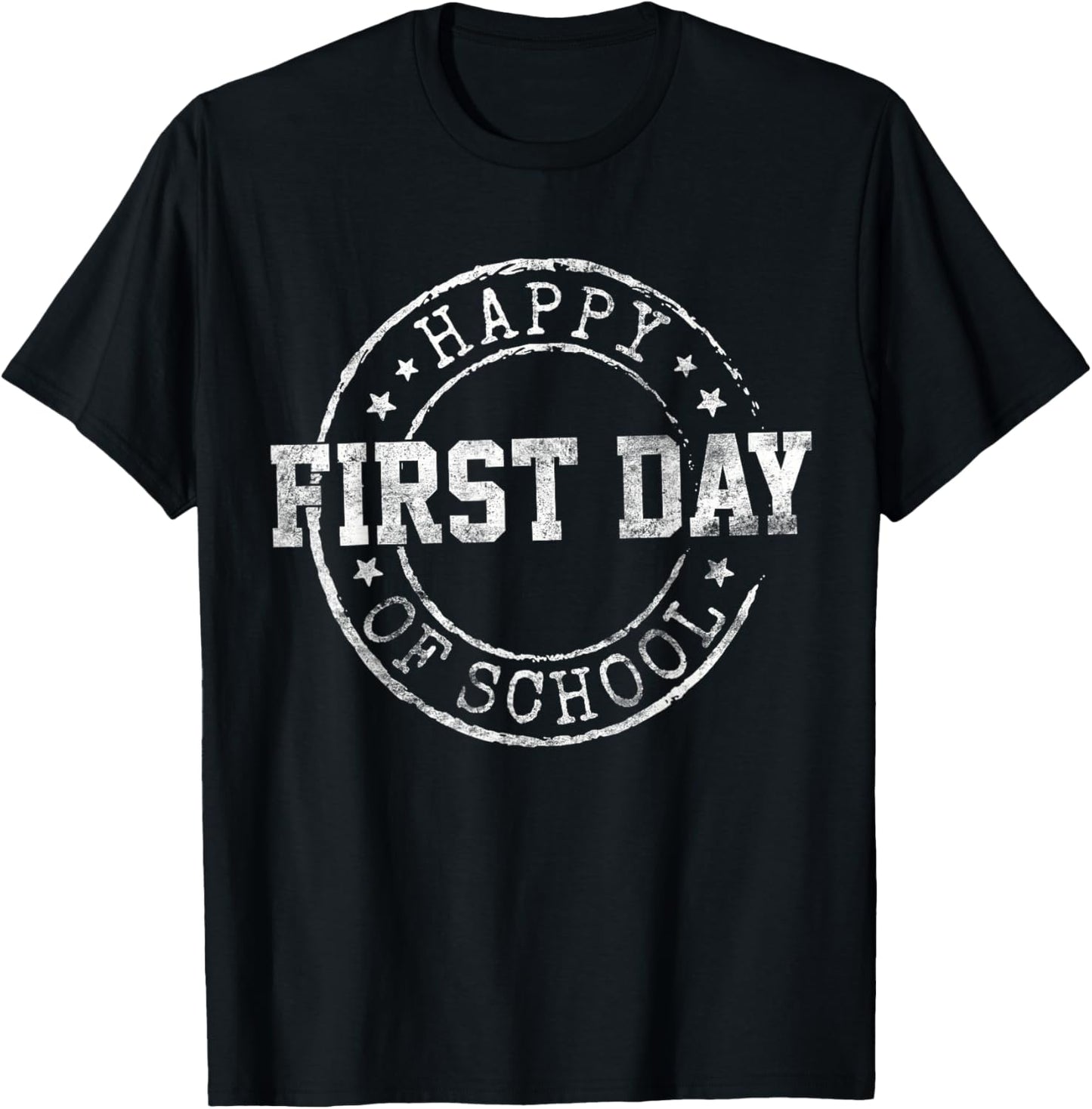 Happy First Day Of School Teacher Student Back To School T-Shirt