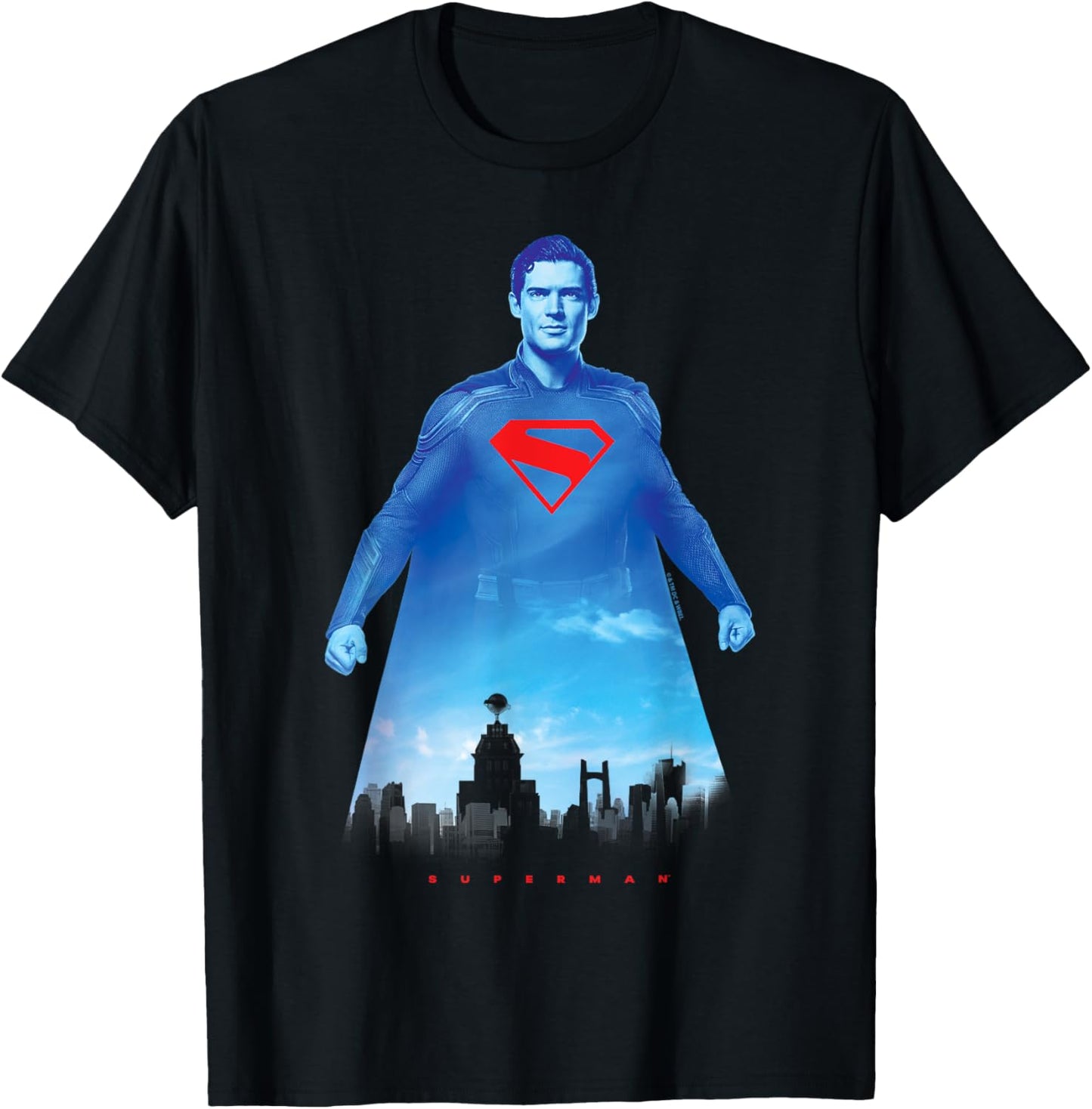 Superman (2025) Protecting The City Metropolis Overview T-Shirt