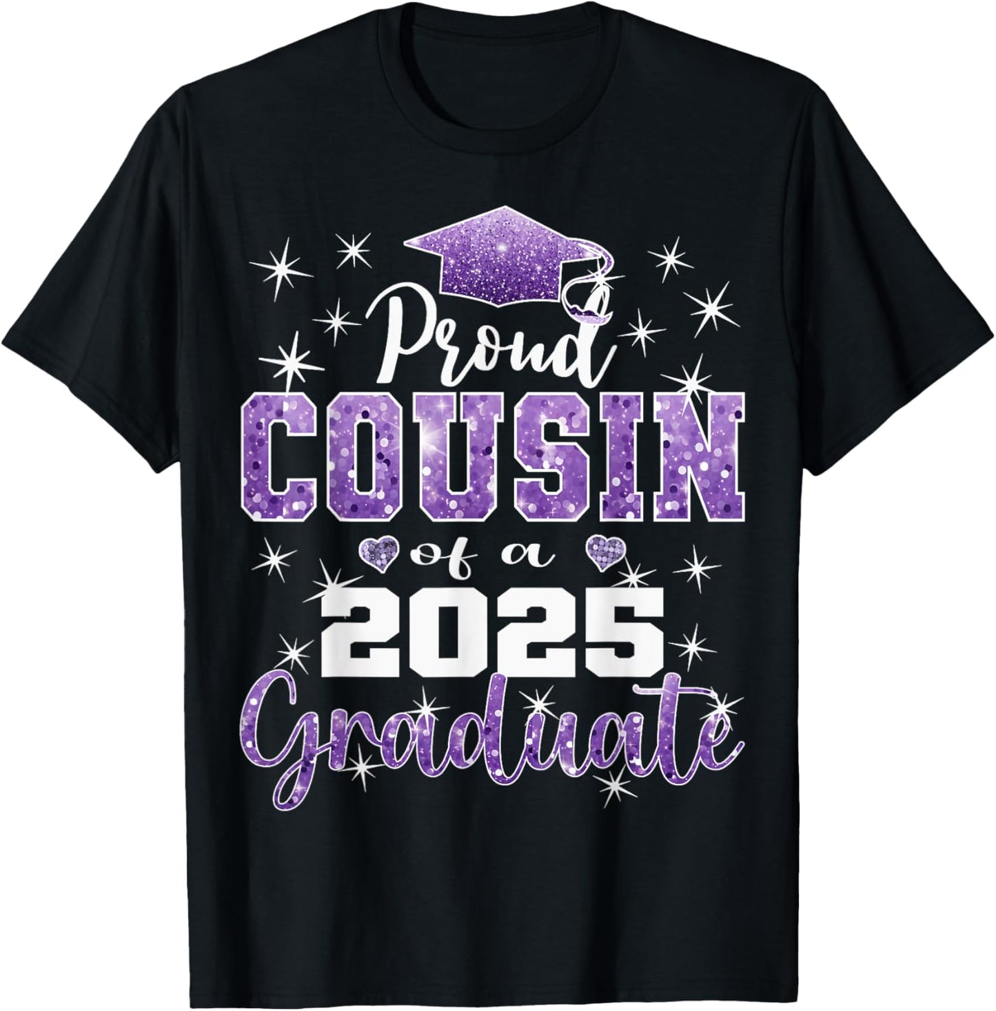 Super Proud Cousin of 2025 Graduate Senior Graduation Family T-Shirt