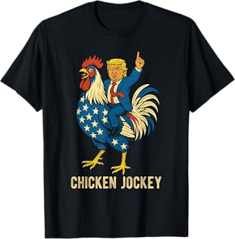 Chicken Jockey Trump Funny Meme T-Shirt