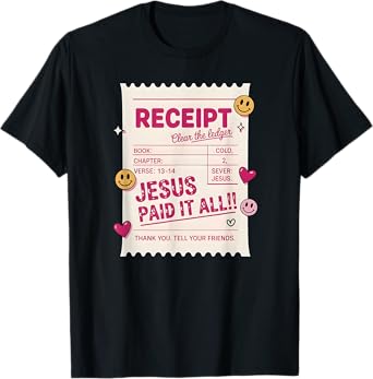 Jesus Paid It All, Guest Check Christian T-Shirt