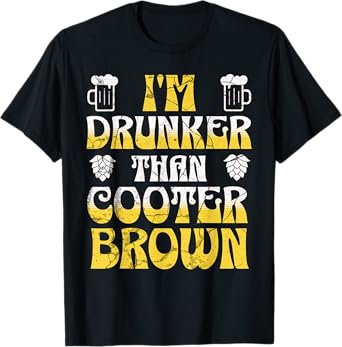 Cooter Brown Funny Drinking Cooter Brown T-Shirt