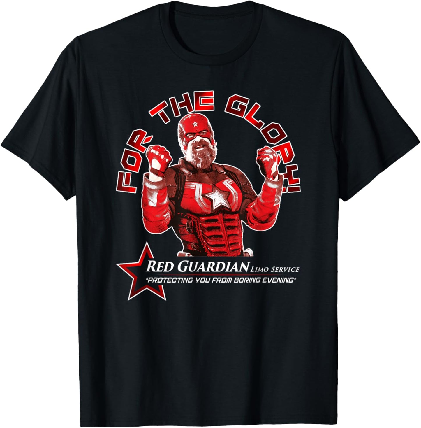 Marvel Thunderbolts Red Guardian Limo Service For The Glory T-Shirt