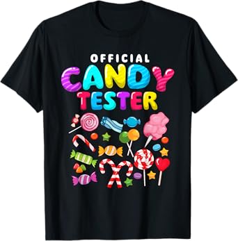 Official Candy Tester - Lollipop Candy Lovers Sweets T-Shirt