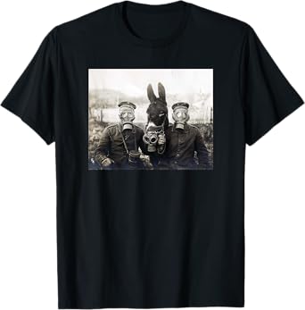 WW1 Vintage Gas Mask Donkey Shirt T-Shirt