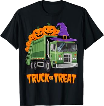 Truck or Treat Garbage Truck Halloween Costume T-Shirt