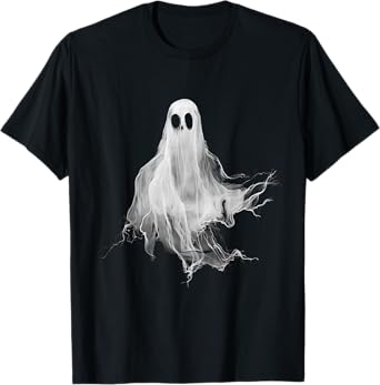 Ghost Horror Spooky Spirit Scary Halloween Goth Aesthetic T-Shirt