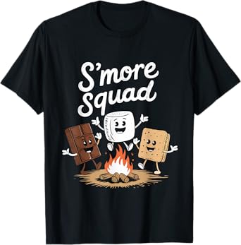 S'more Squad Camping Smores Kawaii S'mores T-Shirt