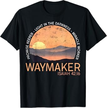 Vintage Waymaker Promise Keeper Miracle Worker Christian T-Shirt