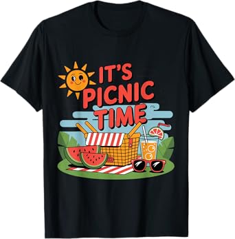 Funny It's Picnic Time Matching Family For Summer Squad T-Shirt